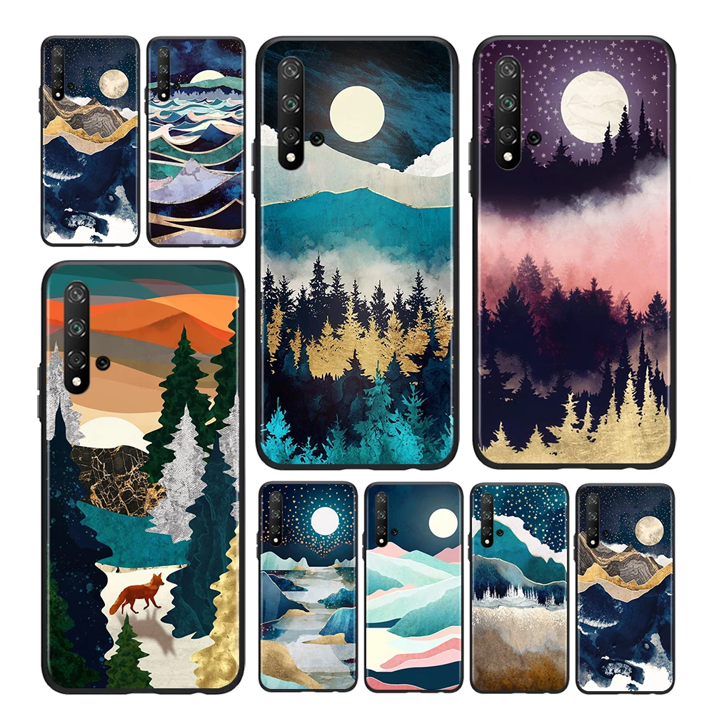 

Designs Midnight Winter For Honor Magic 3 View 20 10X 10i 10 X10 9N 9X 9C 9A 9S 9 V9 Lite Pro Plus 5G Black Phone Case Capa