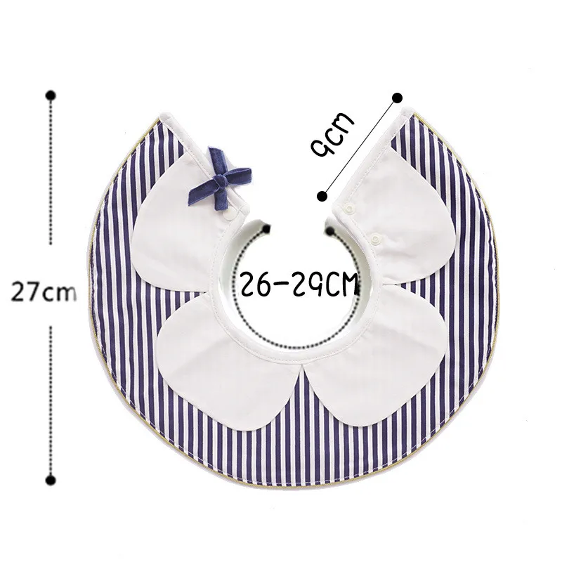 

Baby Bibs Waterproof Saliva Towel Lace Bowknot Round Neck Burp Cloth Cotton Baby Boys Girl Bib 360 Degree Rotation Infant Bibs