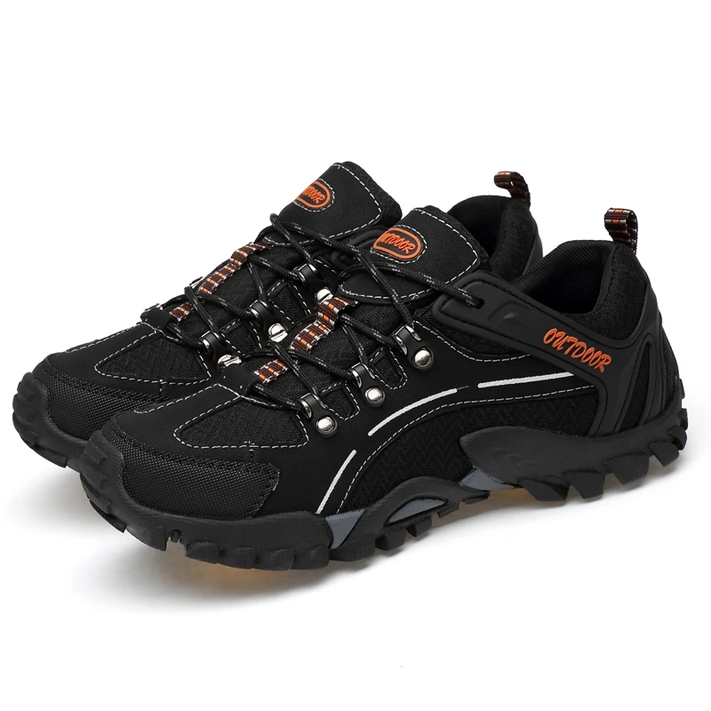 Large Size 39-45 Men's Hiking Shoes Breathable Outdoor Trekking Sneakers Men Mountain Climbing Zapatillas Hombre | Спорт и