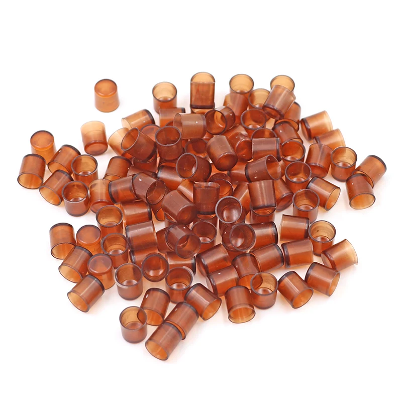 

500 PCS Bee Queen Rearing King Cups Brown Color Cells Cages Room Cups Cell Cage Cup Bees Tools Beekeepers Equipment S