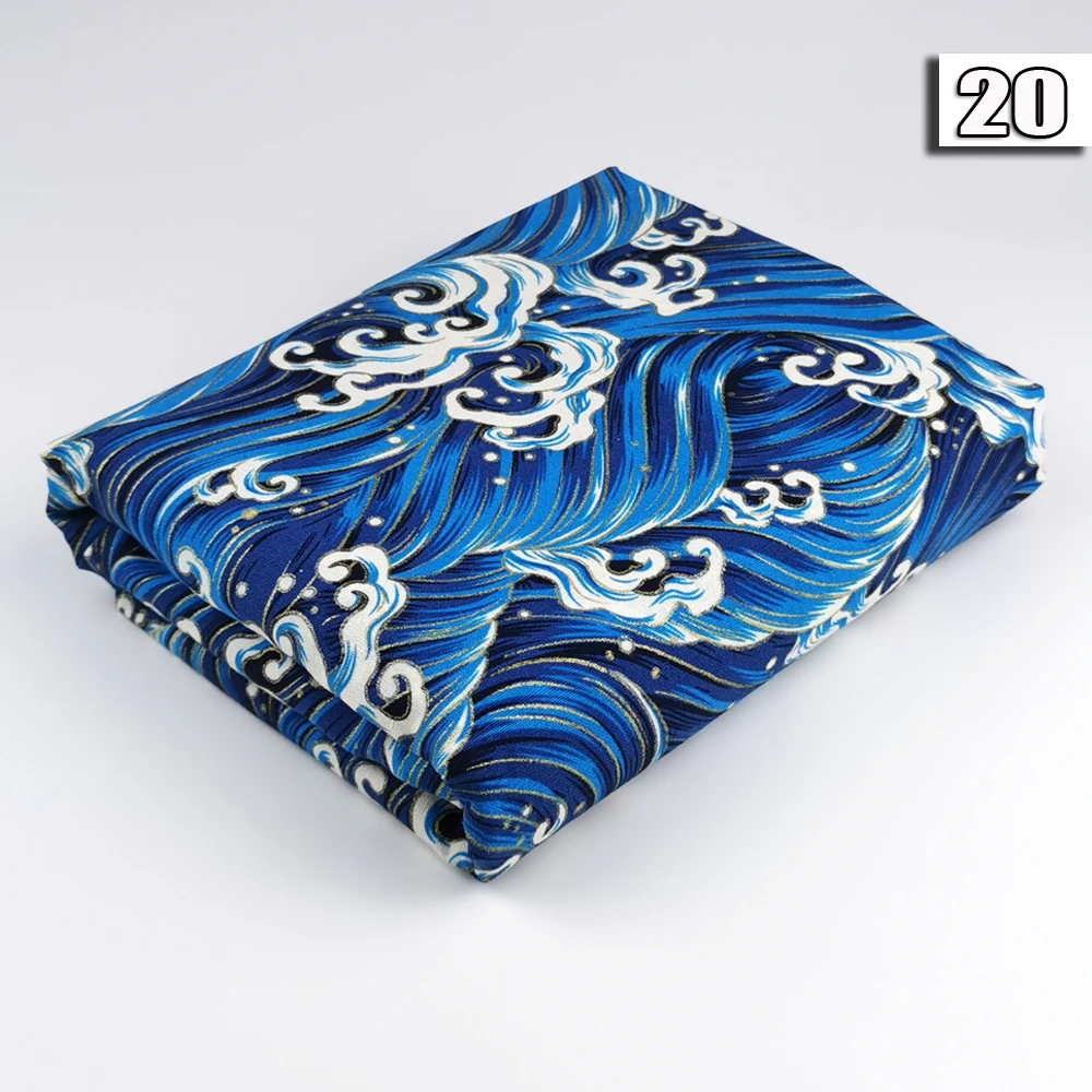 20 Хлопок, лен, японская вишневая ткань, Бронзированная ткань, нарезанная Ткань для шитья, бронзовая ткань, Лоскутная Ткань для шитья, сделай сам - Цвет: 20