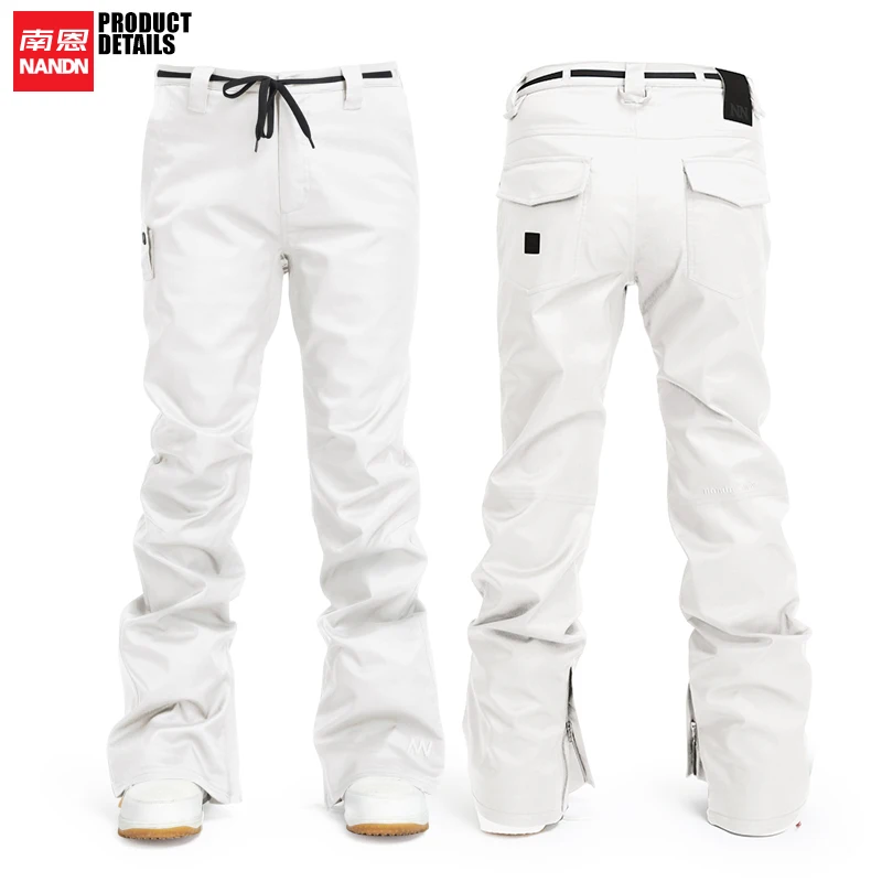 NANDN лыжные брюки тонкие, водонепроницаемые и ветрозащитные для мужчин и женщин Сноубординг