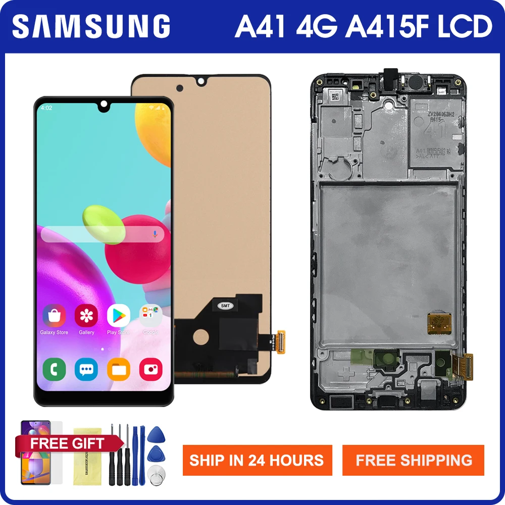 

Display Screen For Samsung Galaxy A41 LCD Display Touch Screen Digitizer Assembly Parts For Samsung A415 SM-A415F Lcds
