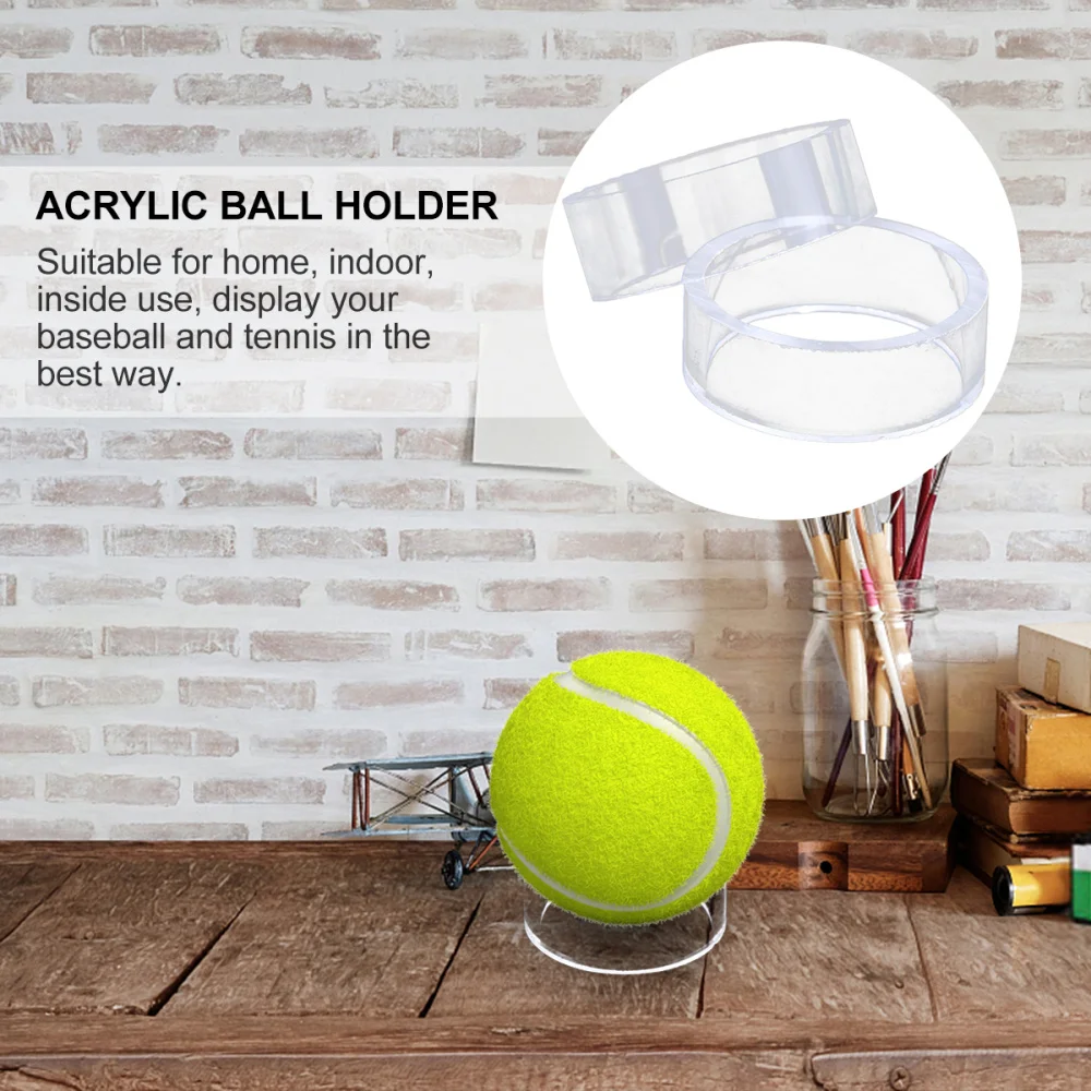 

Acrylic Holder Display Stand Baseball Tennis Display Rack for Home