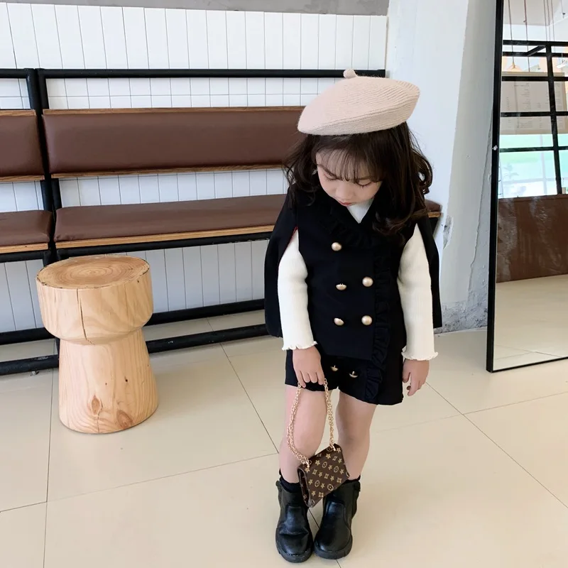 Сезон весна осень Платье для девочек Комплект одежды из 2 предметов комплекты