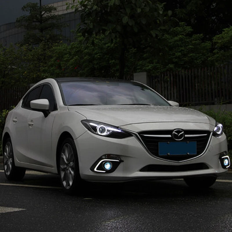 Дневные ходовые огни для Mazda 3 2 шт. дневные с указателем поворота противотуманная