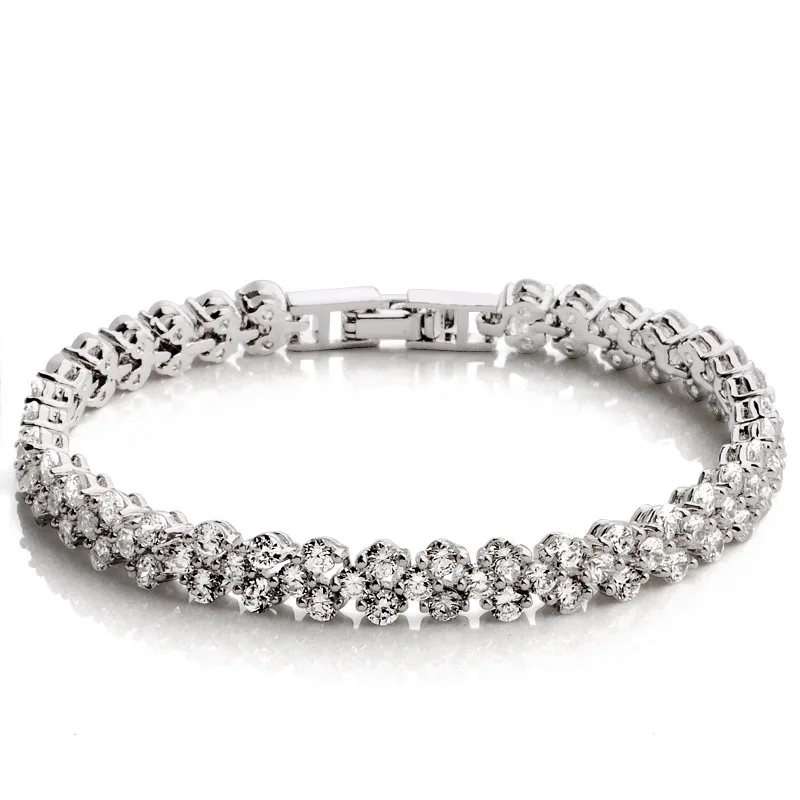 

S925 Sterling Silver Bracelet Zircon Bracelet women's silver jewelry Korean fashion trendsetter Pearl Earrings For Women Jewelry