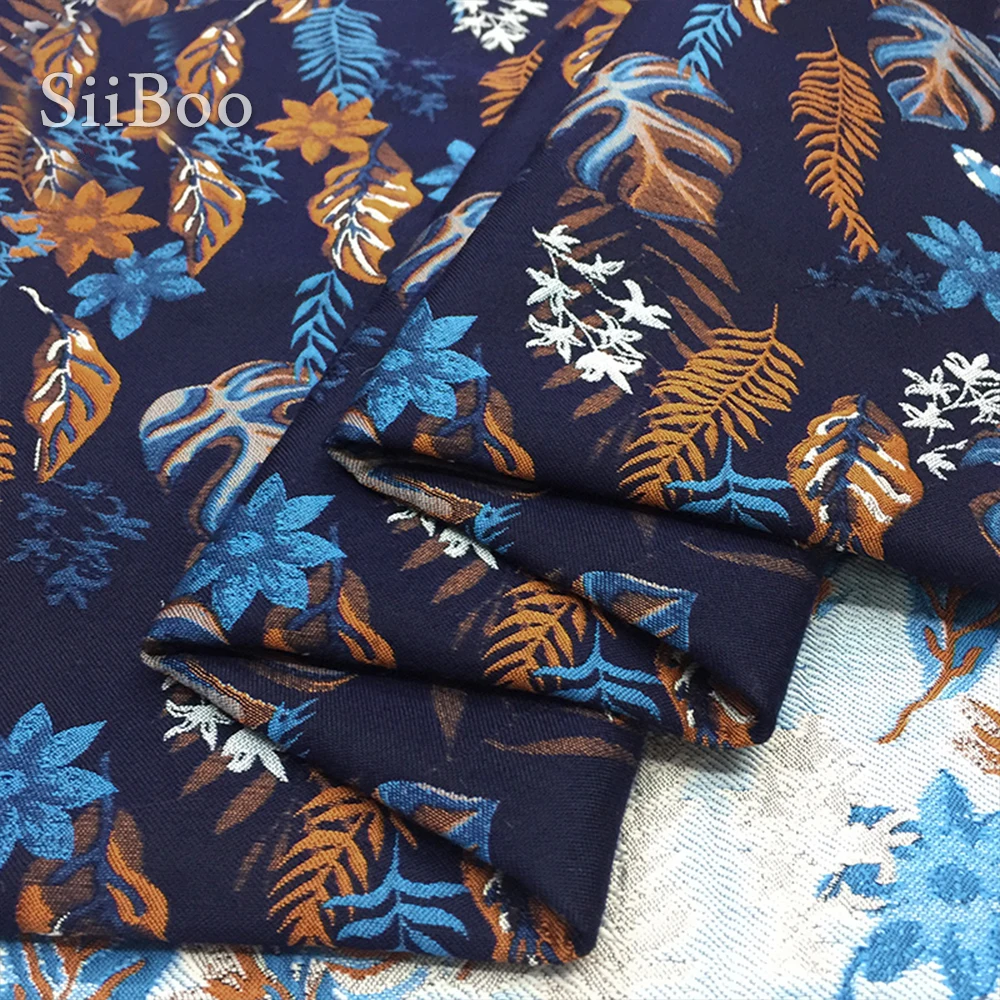 Винтажная жаккардовая ткань с цветочным принтом для платья SP4622|sewing cloth|textiles for