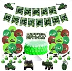 Камуфляжные украшения для дня рождения для мальчиков, 36 шт., камуфляжный баннер на день рождения, камуфляжные украшения для вечеринки, камуфляжные воздушные шары