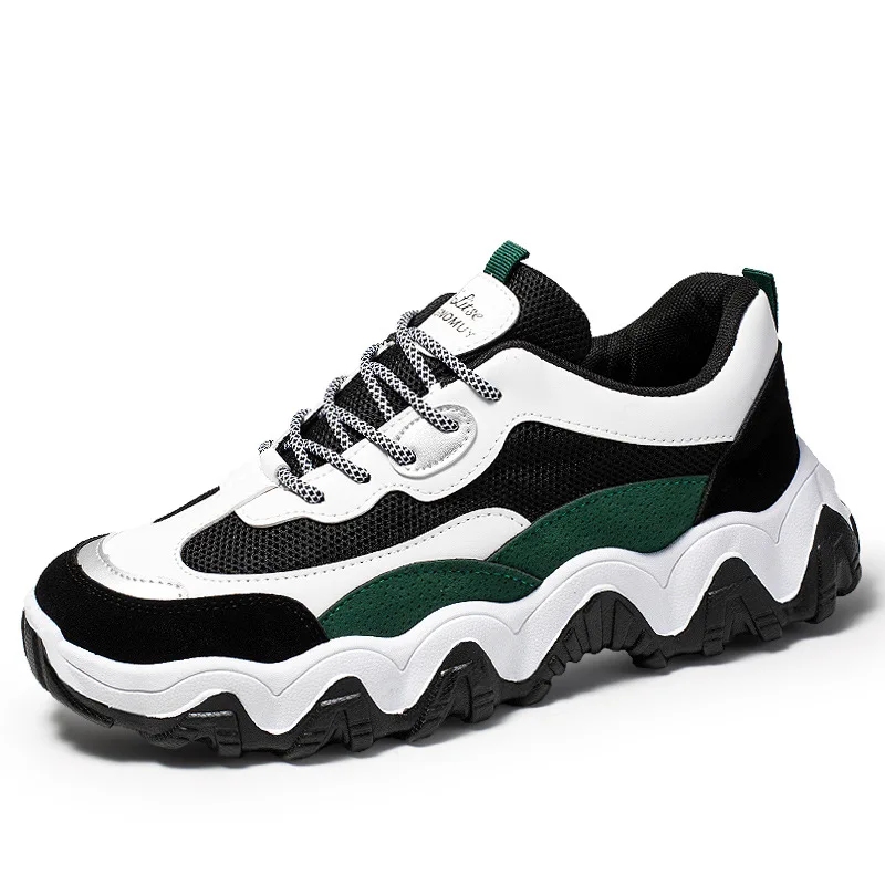 

Spring And Summer New Style Men Dad Shoes 2020 Mixed Colors Casual Shoes Thick Bottomed Sports MEN'S SHOES 0329