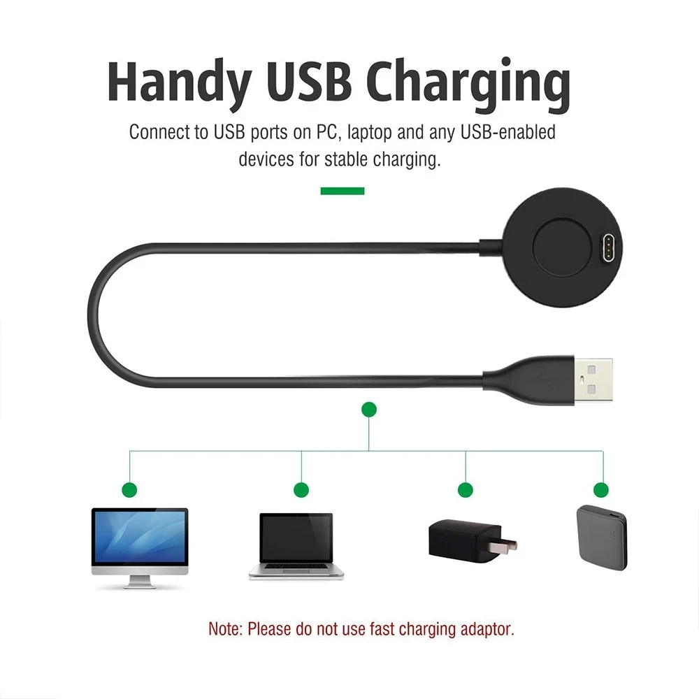 

USB Fast Charging Cable Wire Charger For garmin fenix5/5s/5x/Forerunner 935/Quatix 5/Quatix 5 Sapphire/vivoactive 3 smart watch