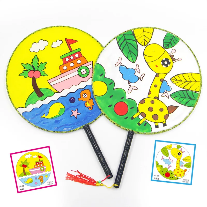 Круглый веер ручной работы для детей сделай сам пустой картина дворец детский