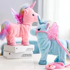 Плюшевый единорог, 35 см, электронная музыкальная игрушка, рождественские подарки