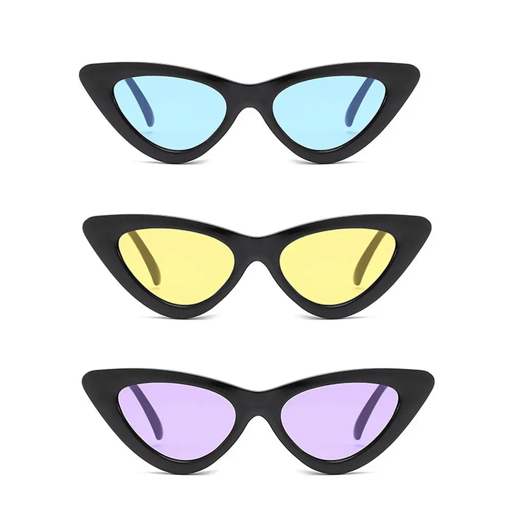 

Cat Eye Triangle Shape Sunglasses Ladies Retro Portable Sunglasses Shopping Taking Pictures Sunglasse