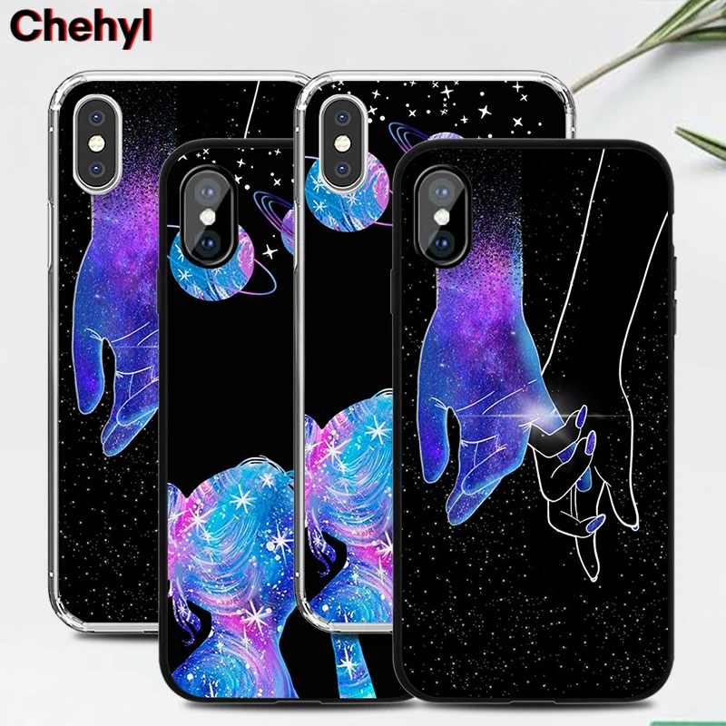 Роскошные чехлы для телефонов Universe IPhone X XS MAX XR 8 7 6s Plus Starry Sky мягкий силиконовый