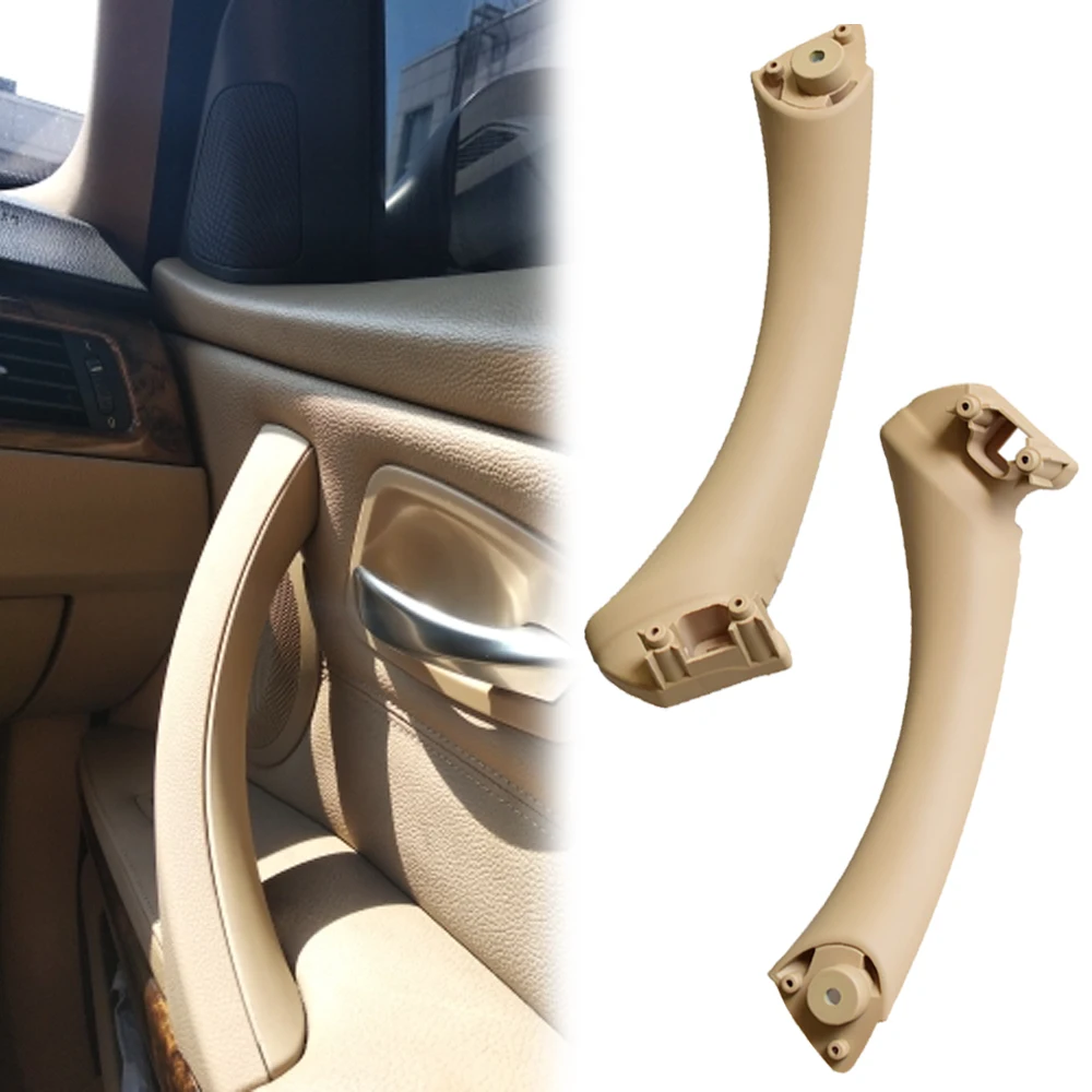 

Car For BMW 3 series E90 E91 316 318 320 325 328 Inner Handle Interior Door Panel Pull Trim Cover Beige Black left Right