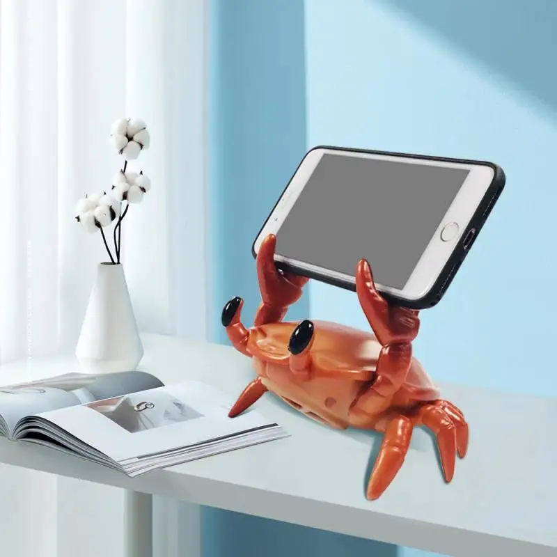 Bluetooth Динамик F8 Тяжелая атлетика Краб Настольный мобильный телефон держатель