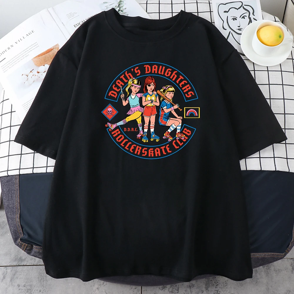 

Женская футболка с принтом дочери dearth, футболка большого размера с круглым вырезом, мультяшная свободная уличная одежда, креативная дышаща...