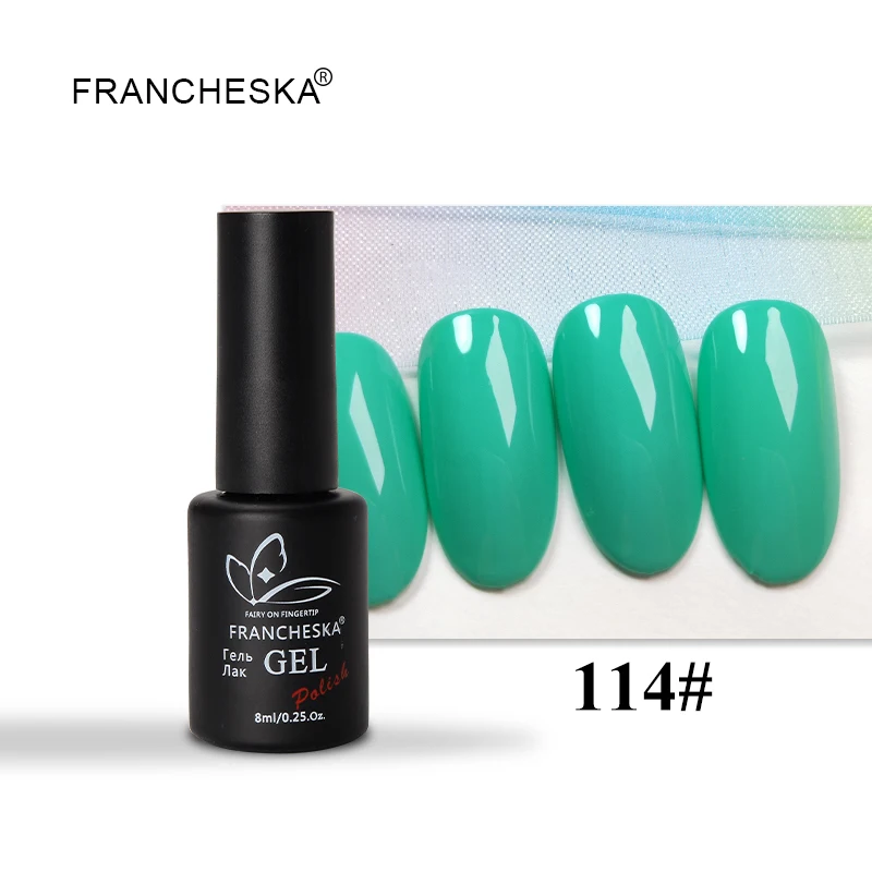 Color UV gel 114 Francheska резиновое Базовое покрытие верхнее покрытие базовый топ набор oje Унас гель лак nagels spulletjes дизайн ногтей lakiery hybrydowe гель лак - Цвет: Color UV gel 114