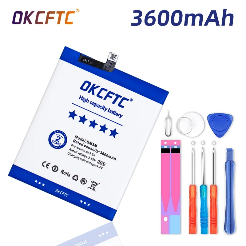 

BM3M Original Phone Battery for Xiaomi Mi9 SE Replacement Batteries Xiomi bateria Mi 9 SE Mi9SE 3600mah