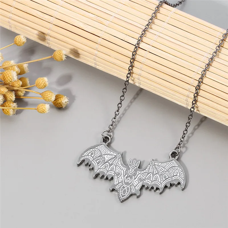 wholesale 2020 Gothic Vampire Bat Necklaces Black Animal Choker For Women Men Retro Amulet Pendant chain Jewelry gargantilha | Украшения и