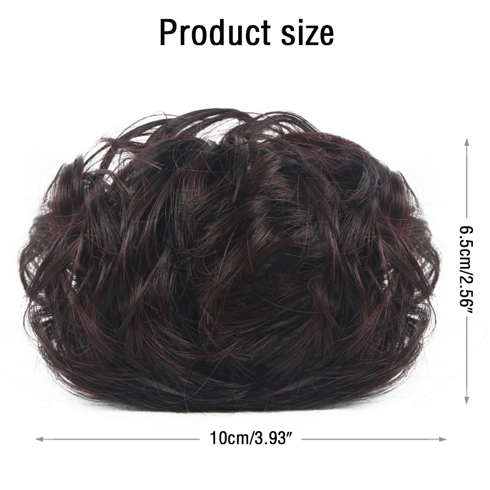 

2021 New Stylish Women's Hair Buns Synthetic Curly Chignon Ombre Claw Hair Messy Buns Updo Claw Clip In Hairpiece For Women