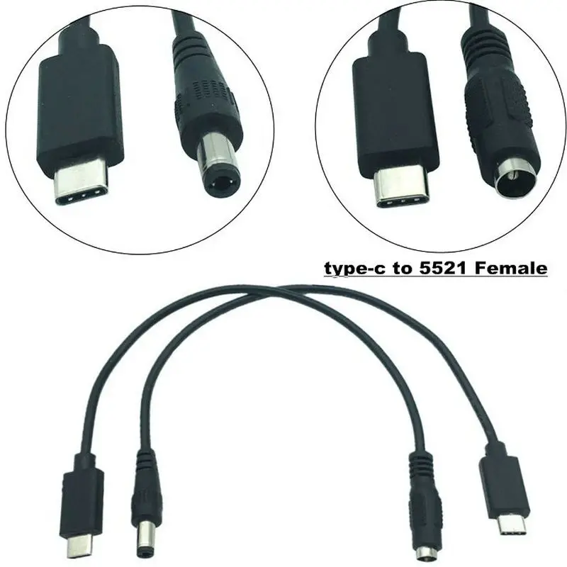

USB 3,1 Type C Φ к DC 5,5x2,5 фоторазветвитель кабеля для зарядки