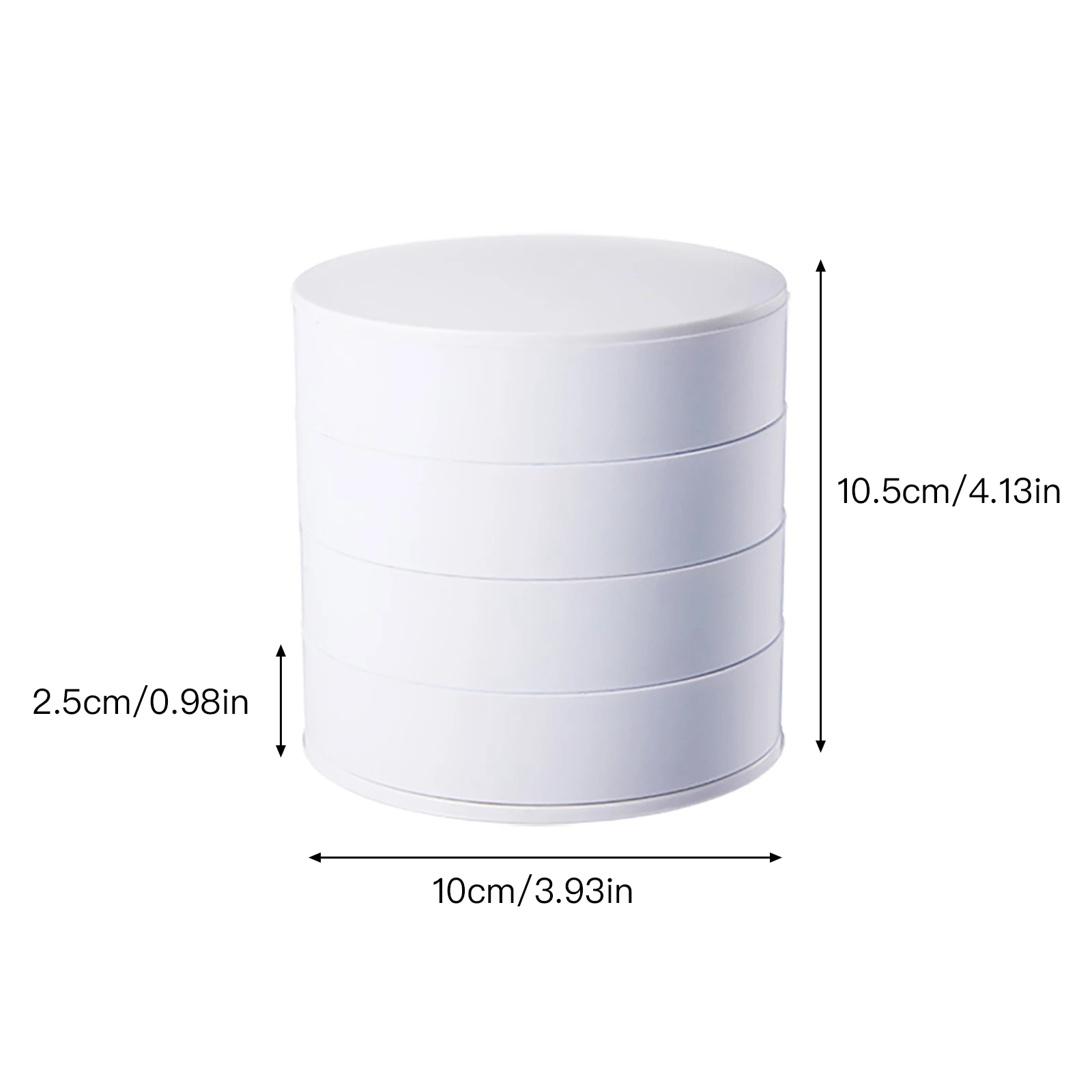 

Storage Tray Earring Jewelry Earrings Organizer 360 Rotation Dustproof With Cover Dust-proof Rotatable Bracelets Holder