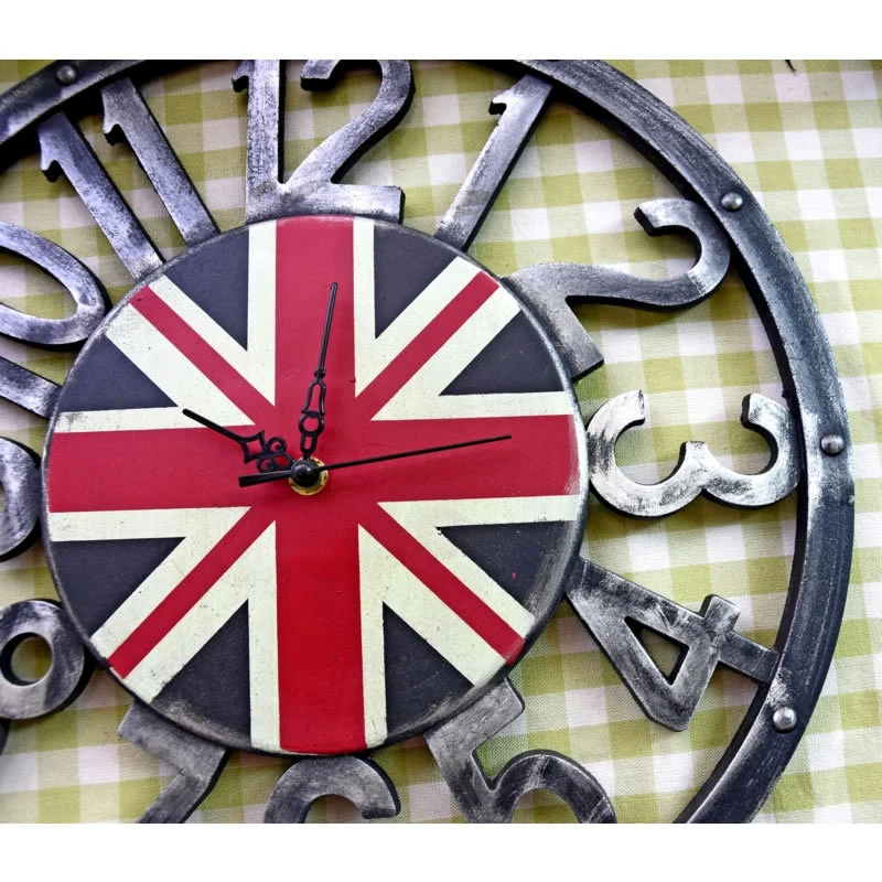 Ретро ностальгические настенные украшения британский флаг деревянные полые