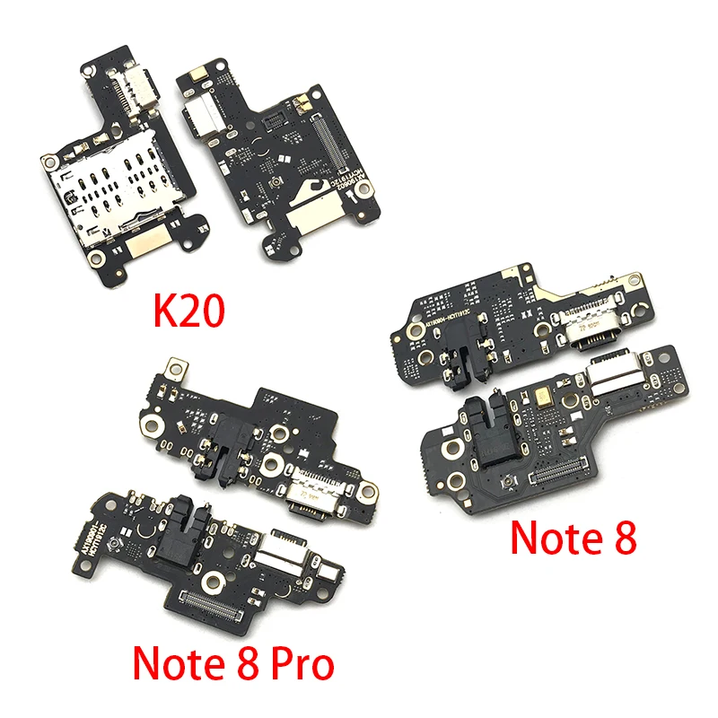 

20Pcs/Lot， For Xiaomi 10T Redmi Note 8 Pro 8T USB Charger Dock Connector Charging Port Microphone Flex Cable