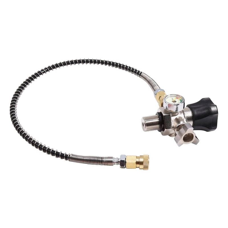 

M18X1.5 Thread 4500Psi SCBA Valve Regulator Fill Station Hose for PCP Air Tank