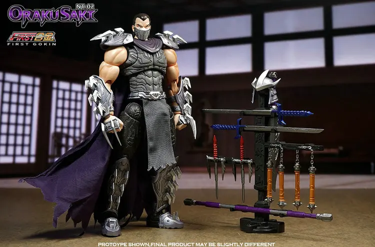 Первый Gokin сплав Черепашки Ниндзя злодей босс Utrom Шредер фигурку модель игрушки