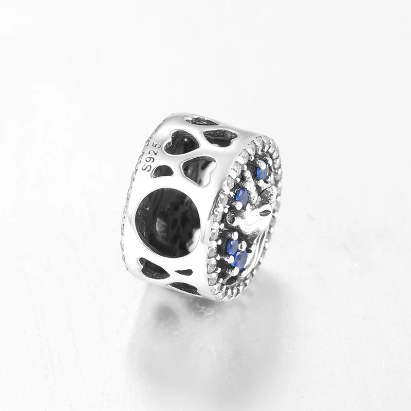 Креативные 925 пробы серебряные подвески с красивым единорогом изящные бусины для