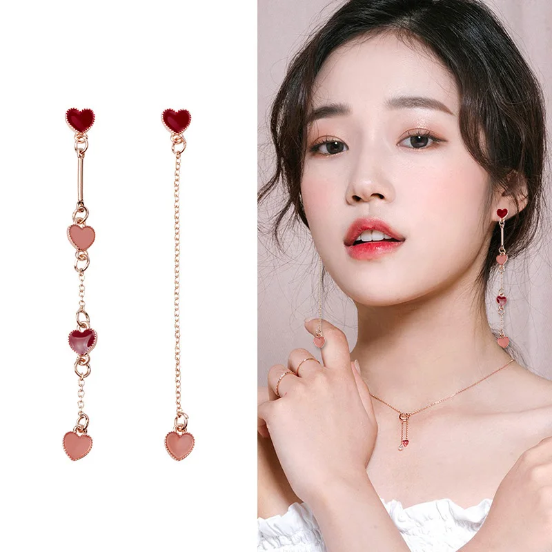 Женские длинные серьги с кисточками большие висячие подвески в форме капли