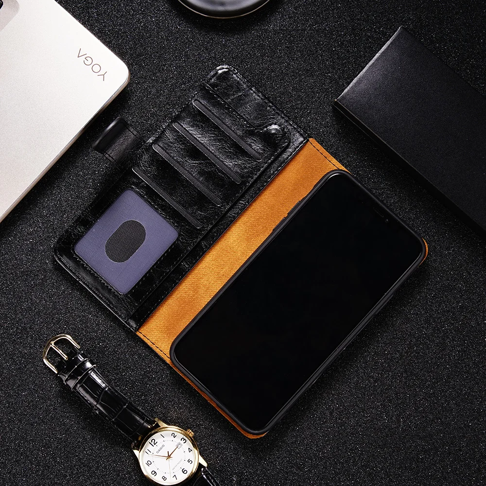 Деловой Чехол-кошелек для UMIDIGI S5 Pro из искусственной кожи чехол с магнитным