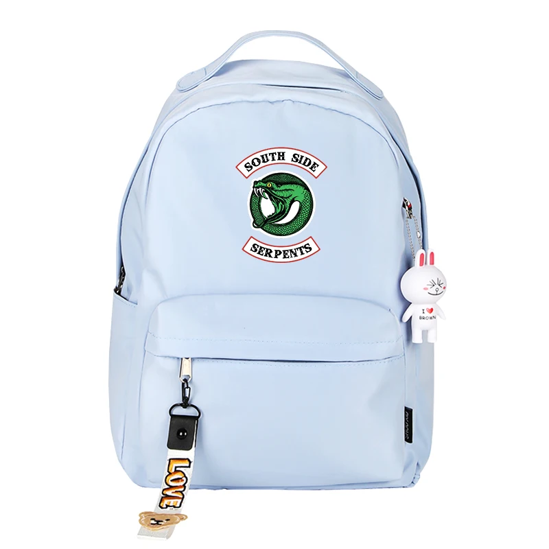Рюкзак со змеиным логотипом ривердейла Подростковая сумка через плечо рюкзак