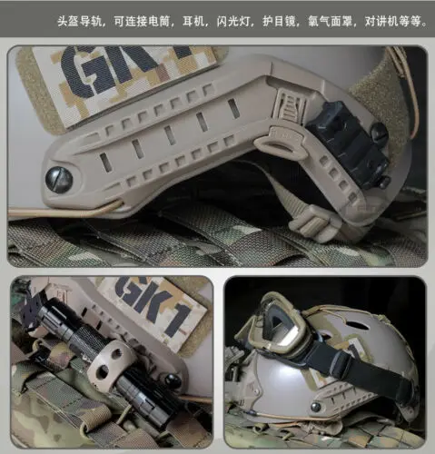 Открытый FMA Быстрый Шлем PJ Тип защитный военный шлем FG серый для страйкбола