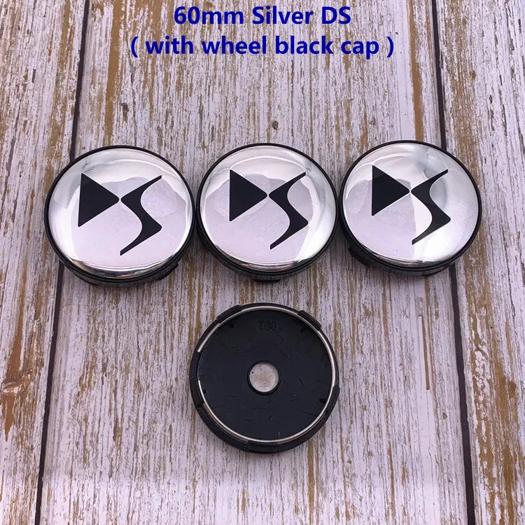 4 шт. 56 мм 60 логотип DS Автомобильная эмблема Центр колеса Колпачок значок колпачок