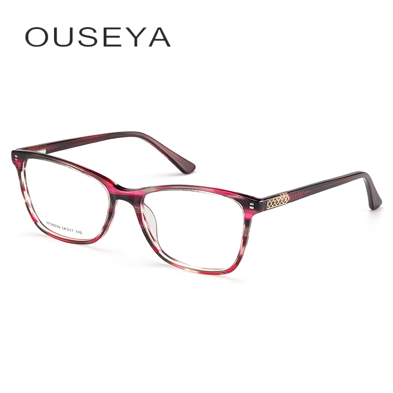 Ацетатные Женские оправы для очков женские прозрачные модные дизайнерские очки