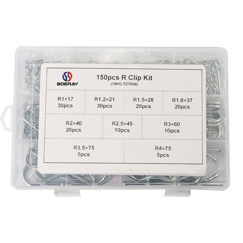 Набор зажимов из углеродистой стали R 150 шт. антикоррозийная шпилька для фиксации