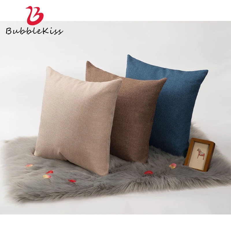 Наволочка из льна в нордическом стиле для гостиной | Дом и сад