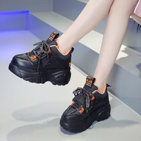 womens platform sports shoes spring and autumn new warm lace shoes fashion high top leisure thick soled women decortivas mujer