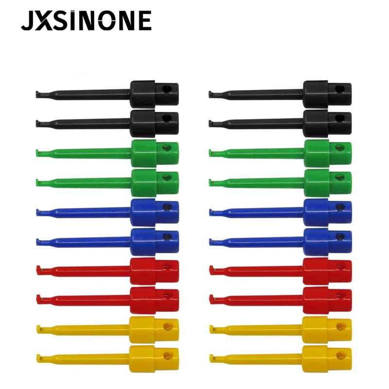 JXSINONE P5001 20 шт. комплект проводов для мультиметра с крючками и зажимами для тестирования SMT/SMD IC D20 кабеля сварки.