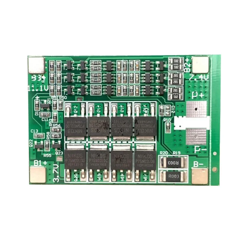 Защитная плата BMS 3S 40A для литиевых аккумуляторов 18650 с балансиром зарядное
