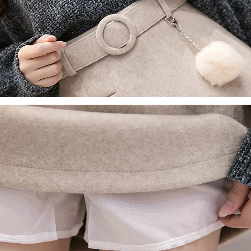 Faldas Mujer Moda 2021 Sashes Solid Casual A-Line Skirts Womens Black Skirt High Waist For Women Korean 7431 50 | Женская одежда