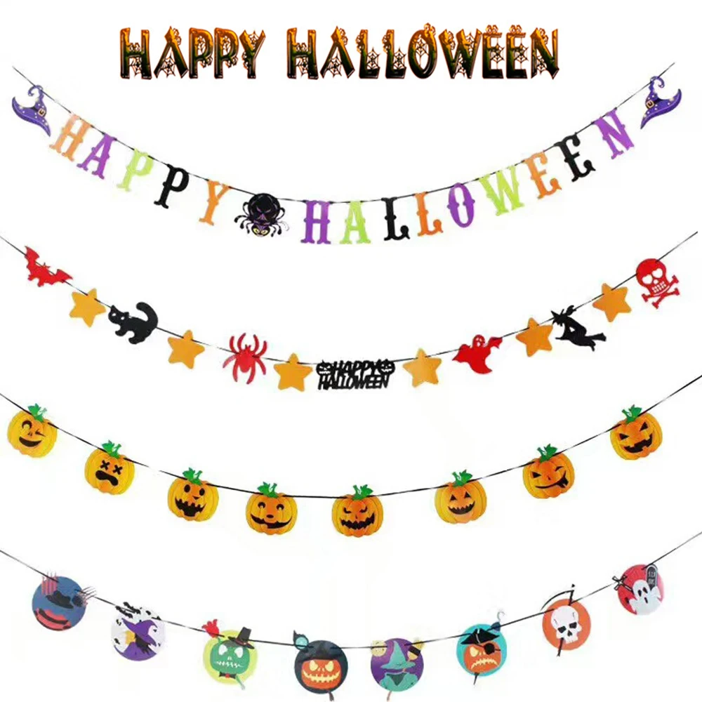 Хэллоуин баннеры Флаги партии Висячие украшения принадлежности Тыква волшебник