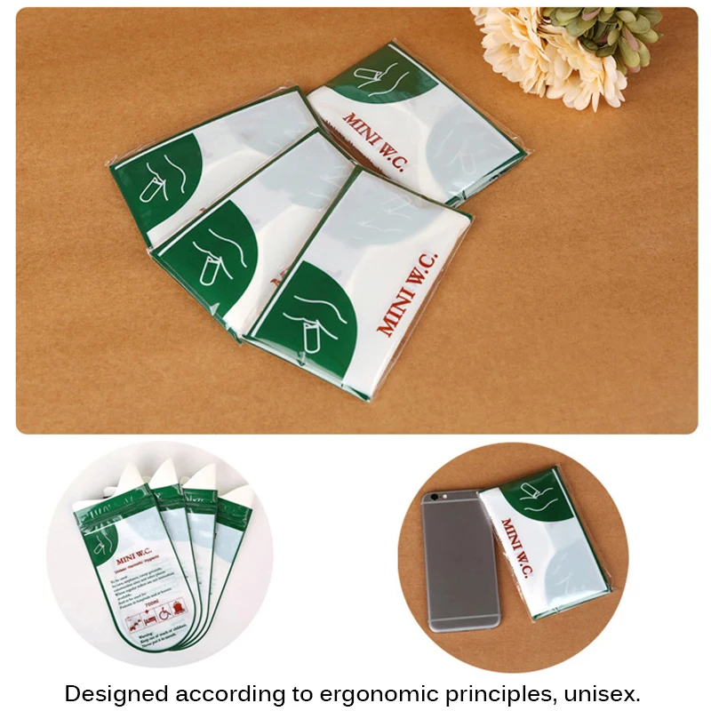 4 шт. портативные пакеты для мочи унисекс 700 мл | Обустройство дома