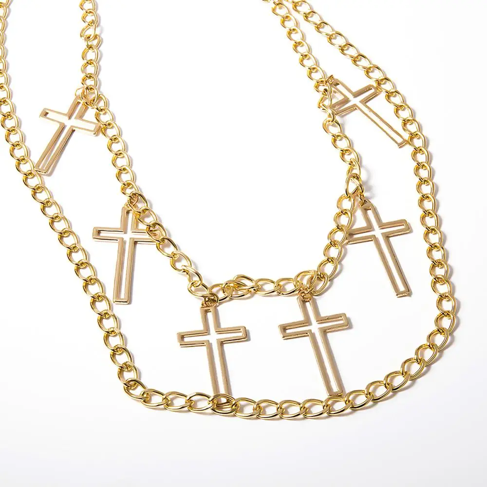 Золото пляжные шорты ремни платье живота талии цепи Мода Двойной Крест кисточкой