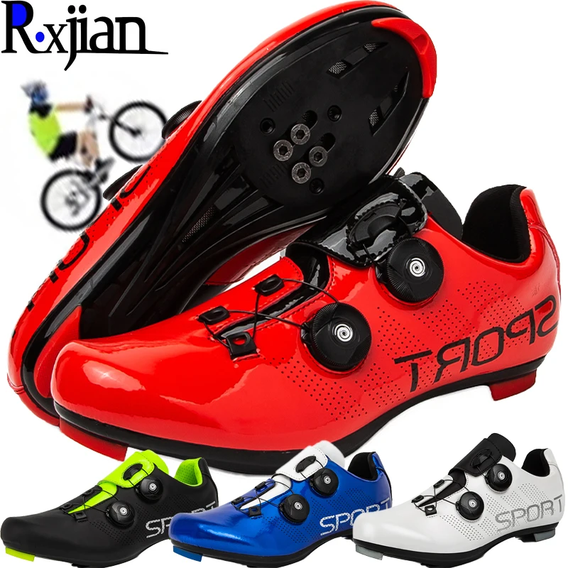 

R.XJIAN удобная обувь с двойным поворотом и пряжкой для горного шоссейного велосипеда с замком для пар спортивная обувь для активного отдыха