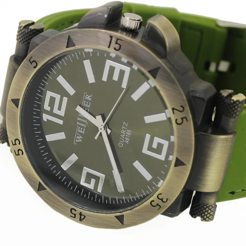 Новые креативные мужские часы Роскошные Кварцевые спортивные зеленые